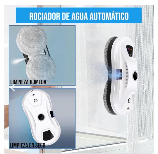 Limpiador de vidrios automático, Robot Inteligente