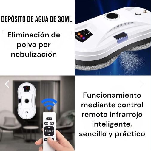 Limpiador de vidrios automático, Robot Inteligente